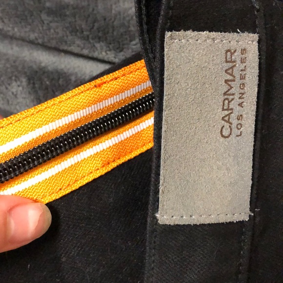 Carmar Denim - Carmar denim black zipper jeans with ribbon